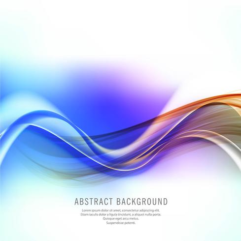 Abstract shiny colorful business wave design vector