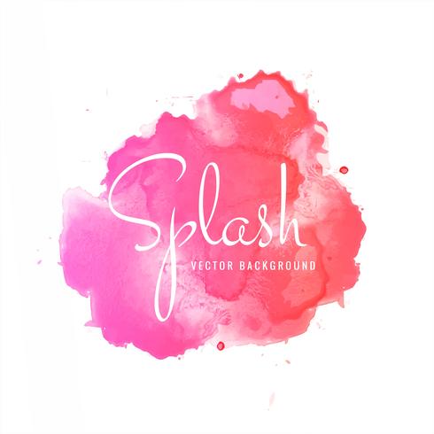 Abstract colorful soft watercolor splash blot design  vector