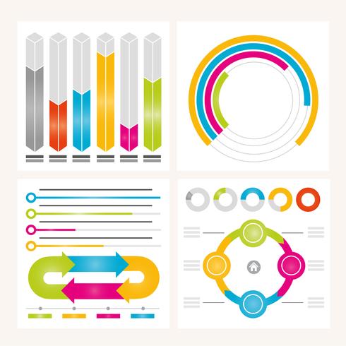 Vector infografía elementos e ilustración