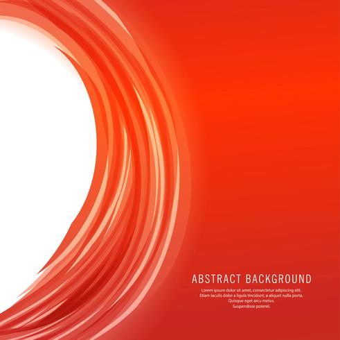 Modern bright red wave background vector