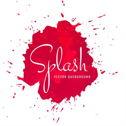 Beautiful hand drawn colorful watercolor splash background vector