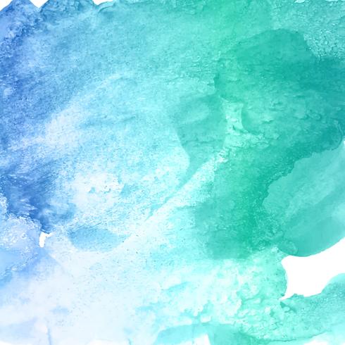 Hand draw blue watercolor background vector