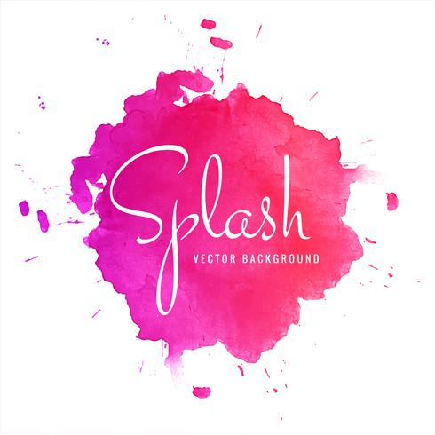 Abstract colorful watercolor splash vector