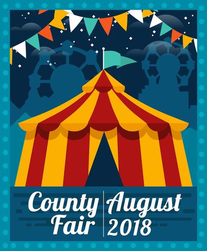 County Fair Flyer vector