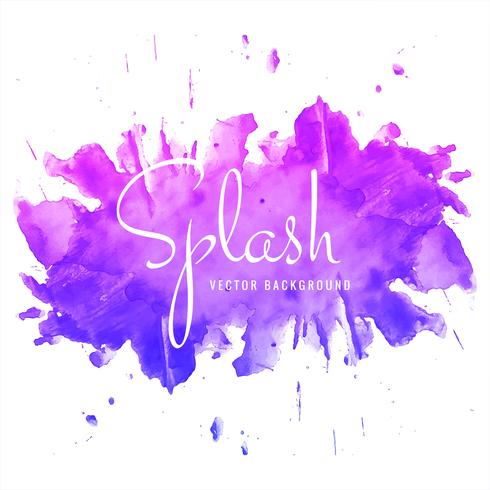 Modern colorful watercolor splash background vector