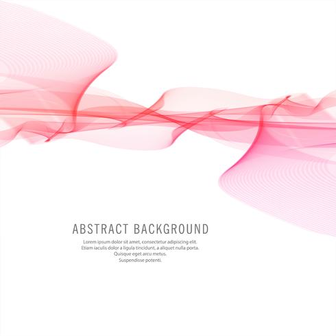 Abstract stylish pink wave background vector