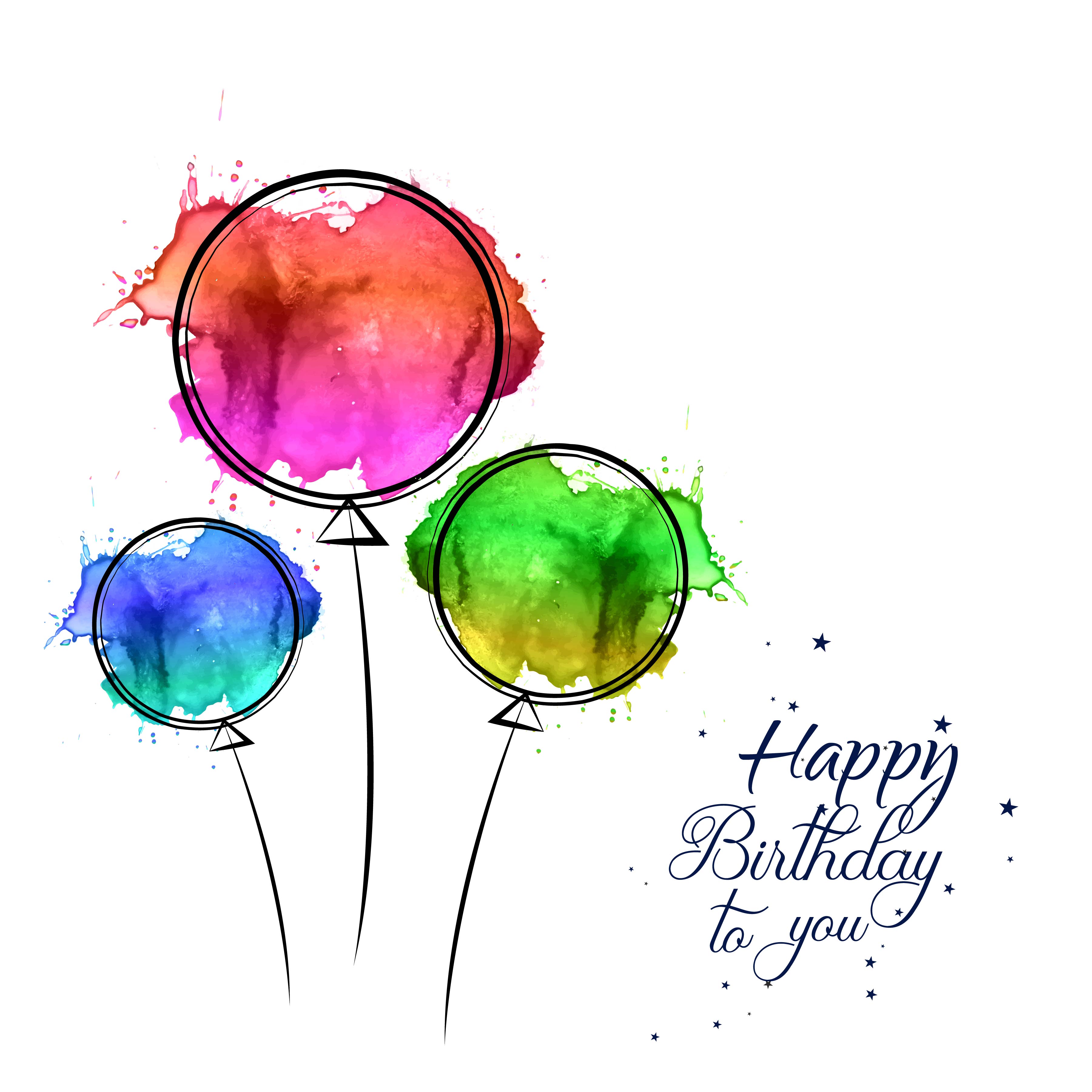 happy-birthday-card-with-watercolor-hand-drawn-balloons-design-257329
