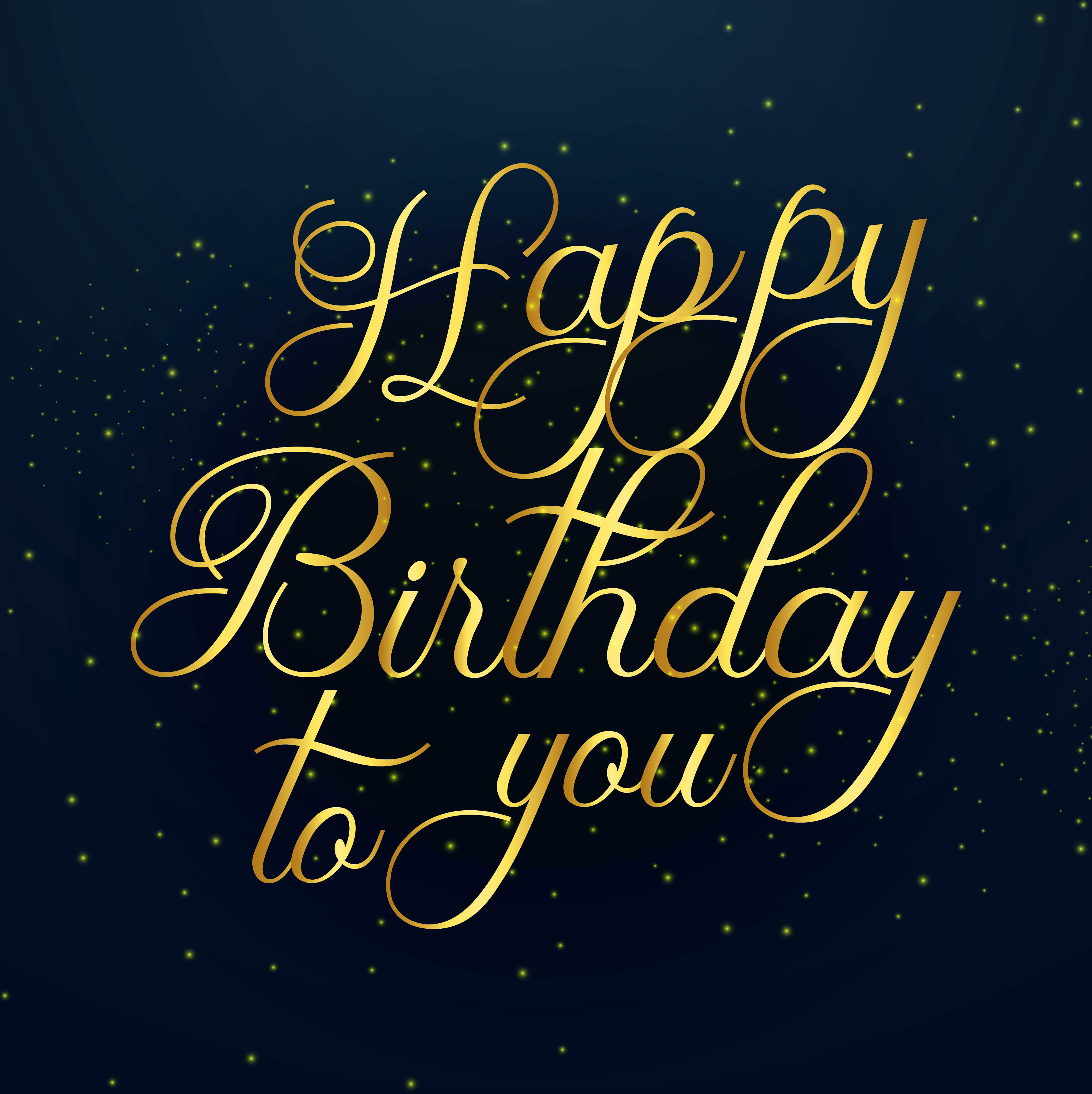 Beautiful Happy Birthday golden text design 257349 Vector Art at Vecteezy