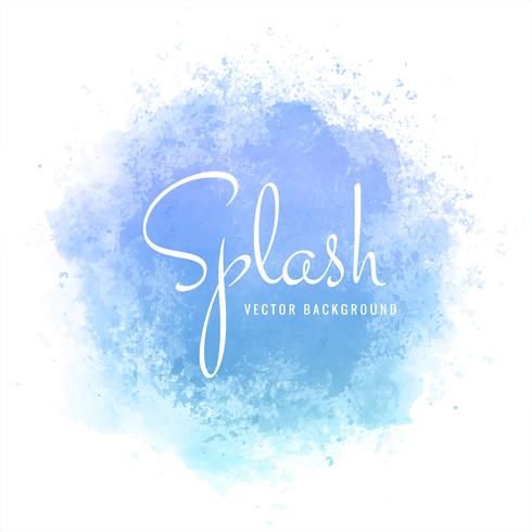 Abstract splash colorful watercolor background vector