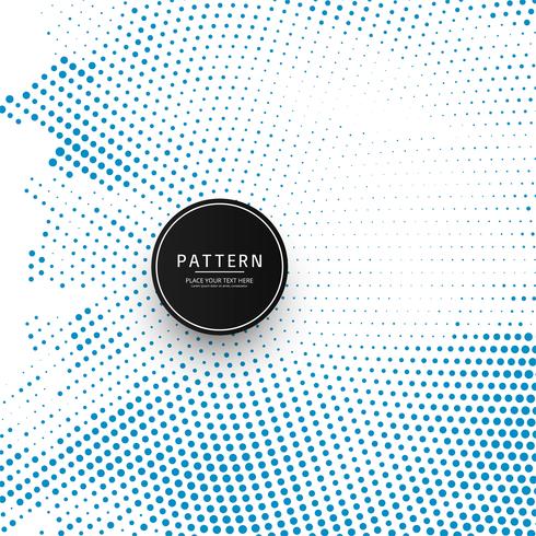 Abstract blue halftone pattern background vector