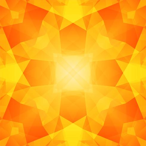 Abstract yellow polygon background vector