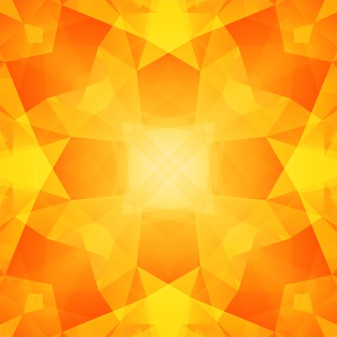 Fondo amarillo abstracto del polígono vector