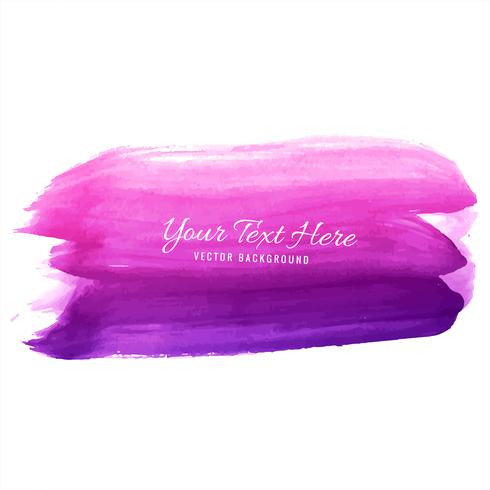 Modern pink watercolor strokes background vector