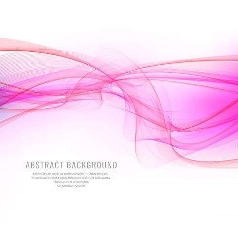 Abstract elegant pink wavy background  vector