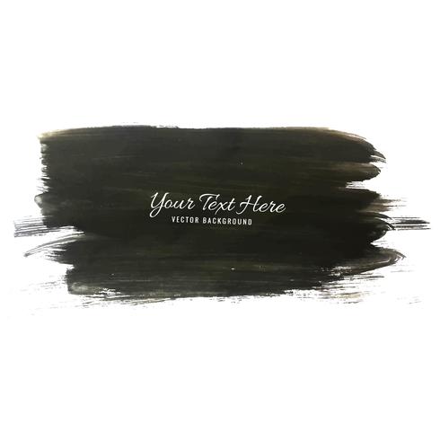 Abstract black watercolor strock background  vector