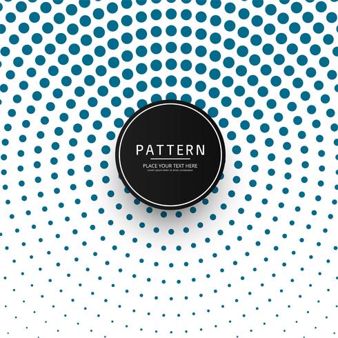 Beautiful circular halftone pattern design vector