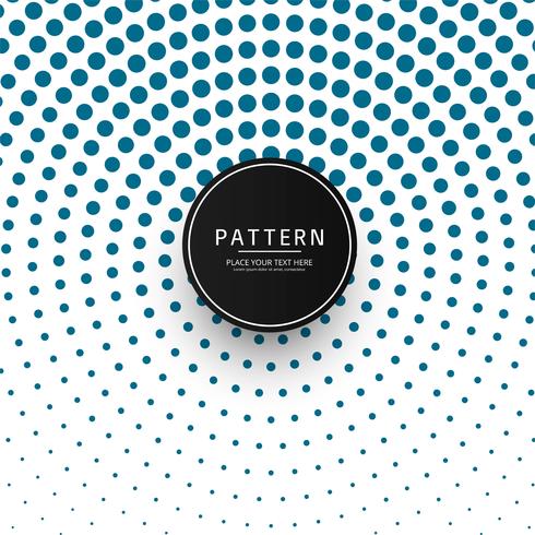 Beautiful circular halftone pattern design vector