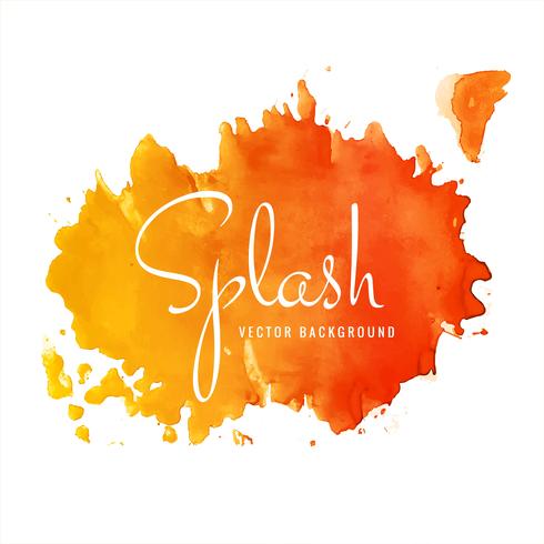 Hand drawn colorful soft watercolor splash design vector