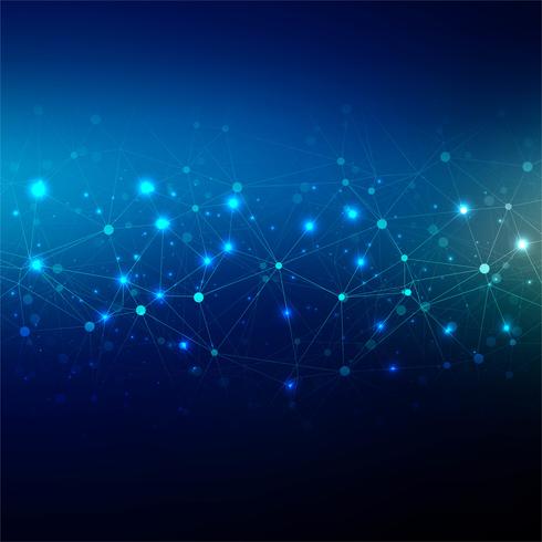 Abstract blue technology background design illustration vector