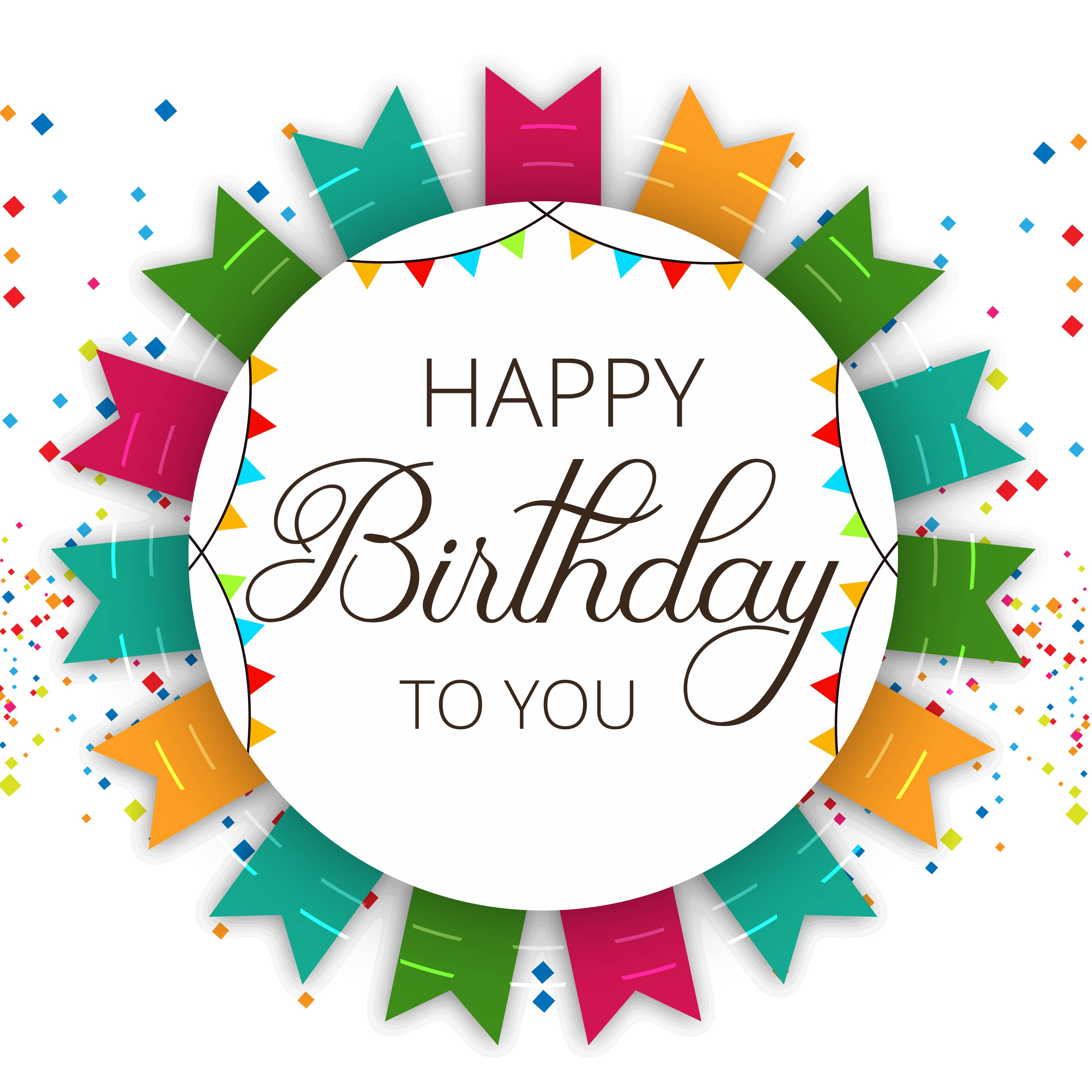 Download Abstract Happy Birthday celebration vector background ...