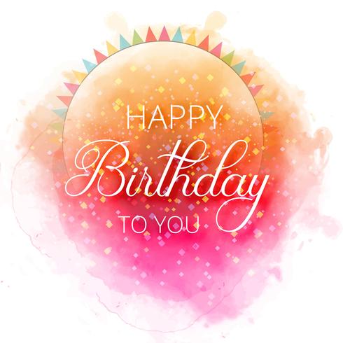 Birthday greeting card Happy birthday Colorful confetti backgrou vector