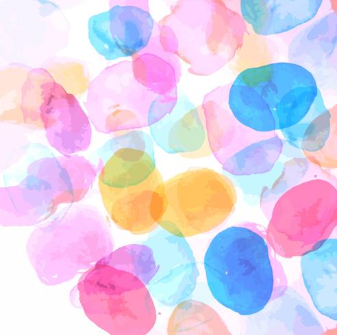 Beautiful colorful watercolor spot background vector