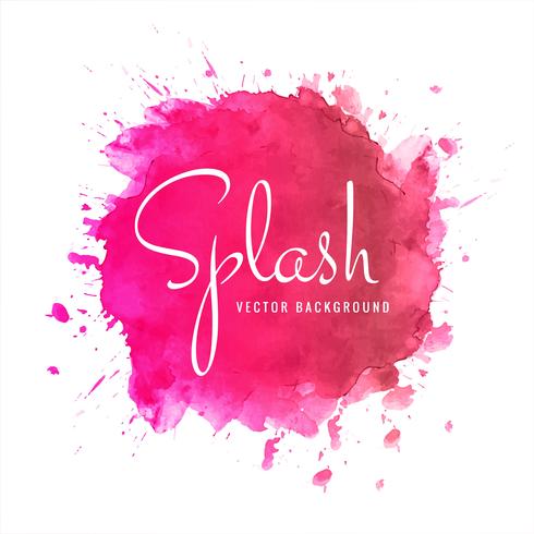 Modern watercolor splash background vector