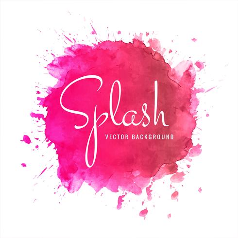 Modern watercolor splash background vector