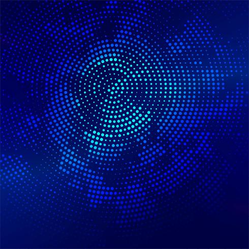 Beautiful bright blue halftone background vector