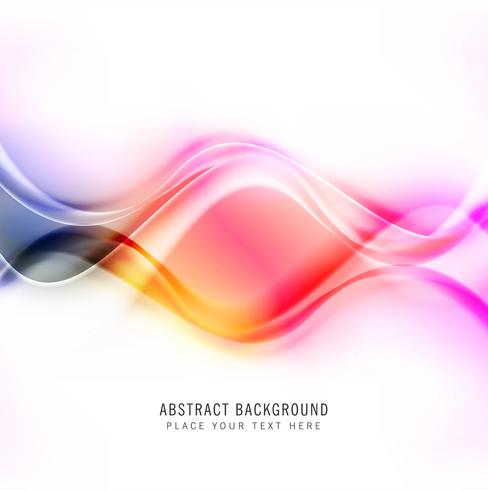 Abstract shiny colorful creative wave background vector
