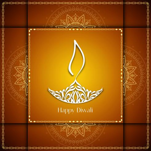 Abstract Happy Diwali artistic background vector