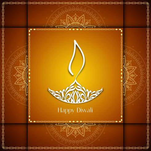 Fondo artístico abstracto feliz Diwali vector