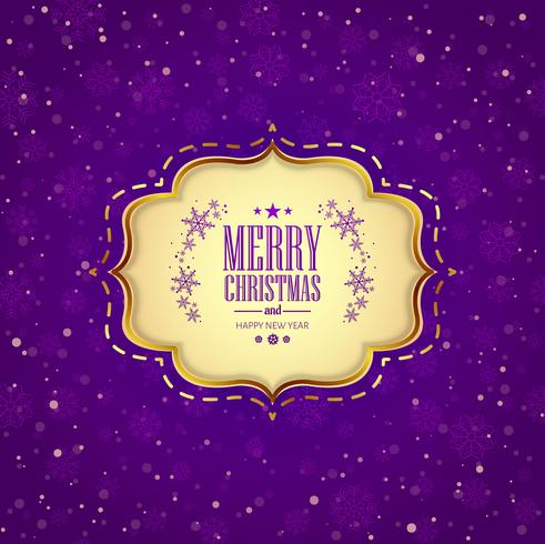 Merry christmas greeting card snowflakes decorative background vector