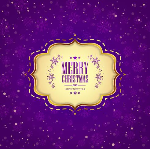 Merry christmas greeting card snowflakes decorative background vector