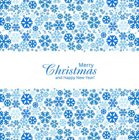 Christmas snowflakes decorative design vector
