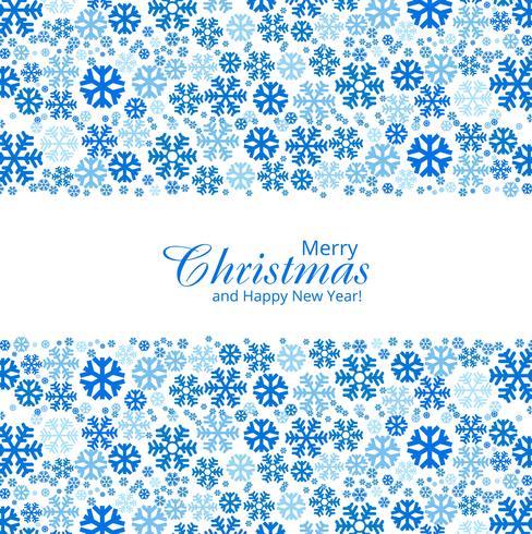 Christmas snowflakes decorative design vector