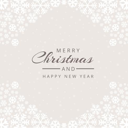 Christmas snowflakes decorative background vector