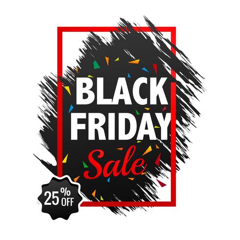 Beautiful black friday sale poster background vector