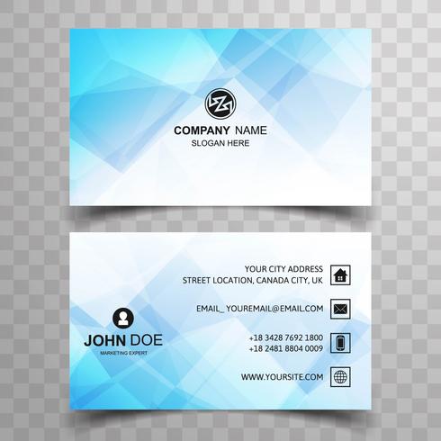 Abstract stylish wave colorful business card template design vector