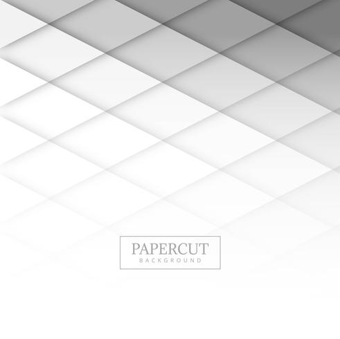 Modern papercut gray background vector