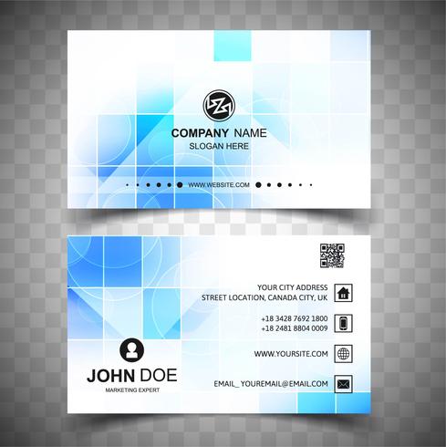 Abstract stylish wave colorful business card template design vector