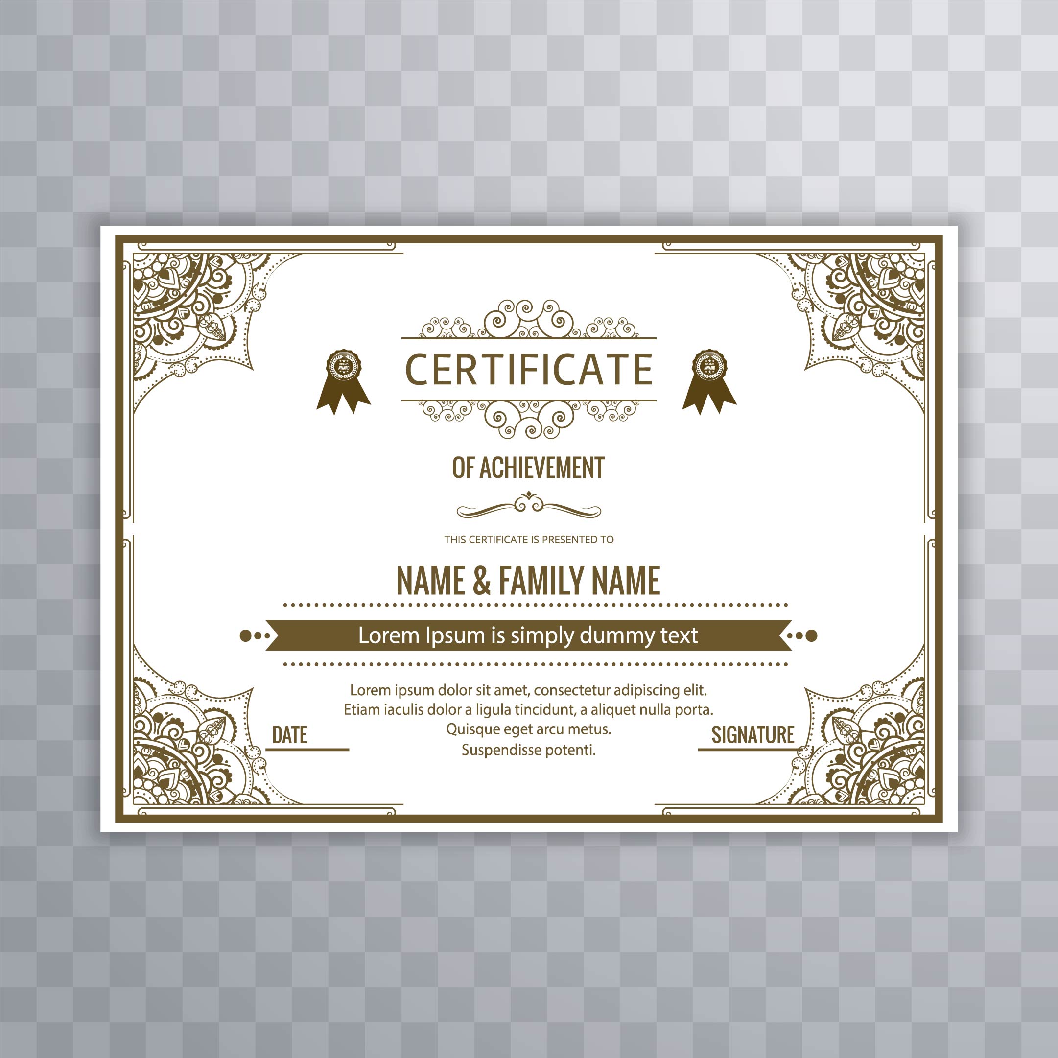 Islamic Certificate Template Docx Templatecertificateislamic Images