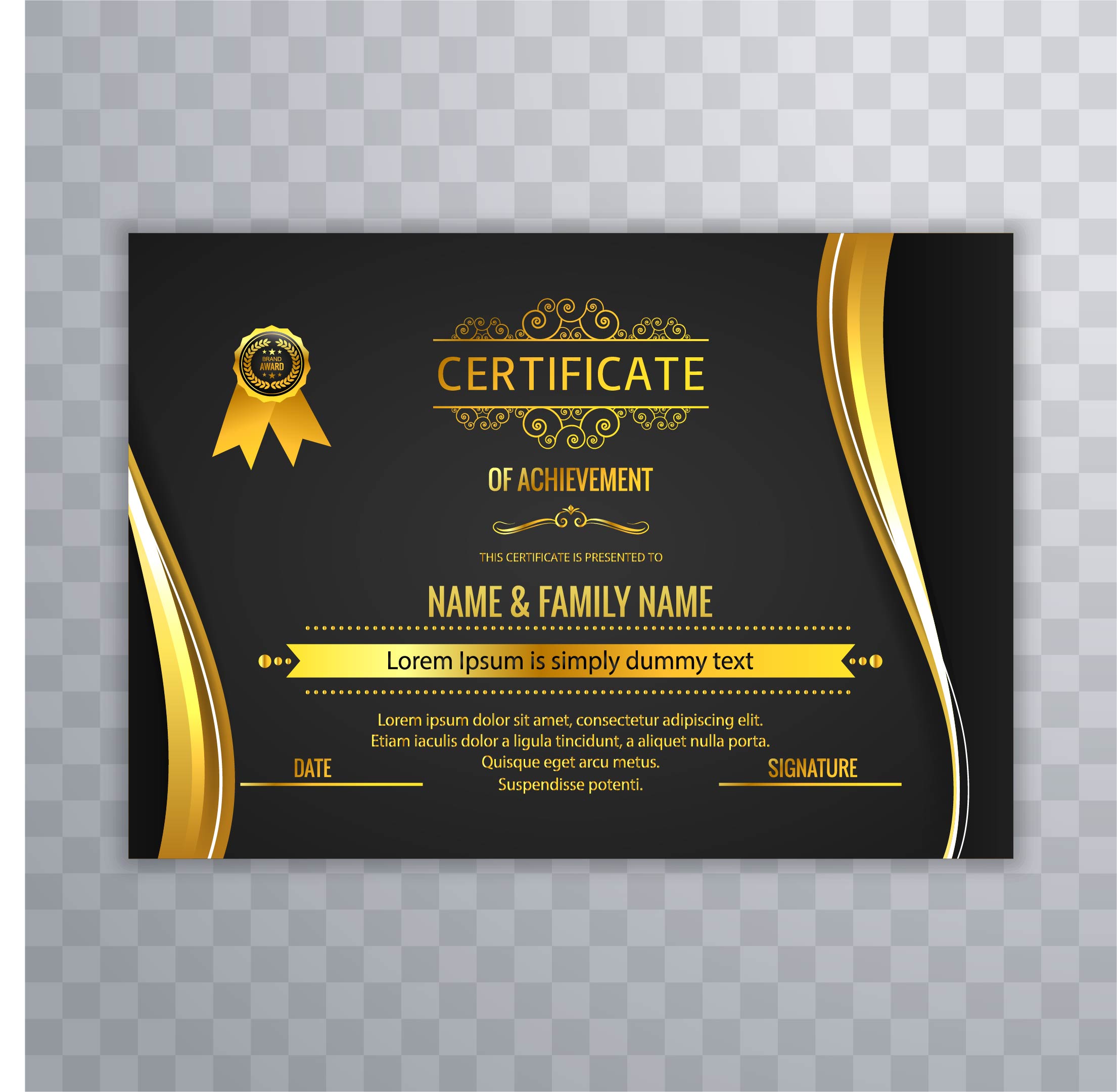 Certificate Design Template Free Download Powenimage