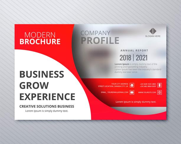 Modern business brochure template professional design illustrati vector