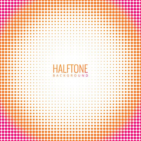Abstract circular colorful halftone background vector