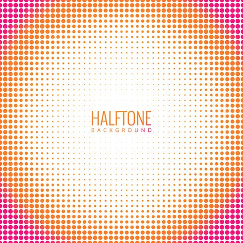 Abstract circular colorful halftone background vector