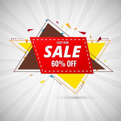 Sale Design Banner colorful vector illustration