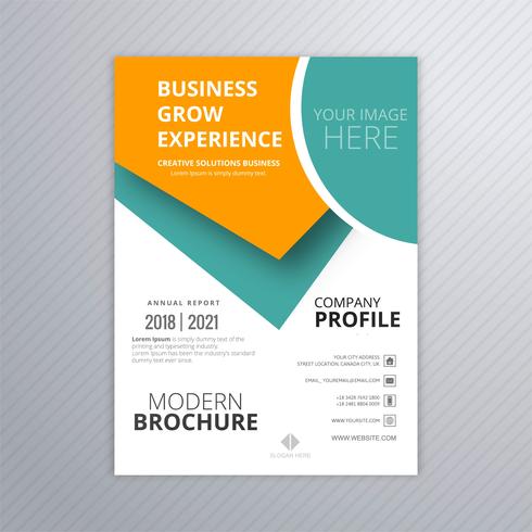 Business professional brochure colorful template creative design vector