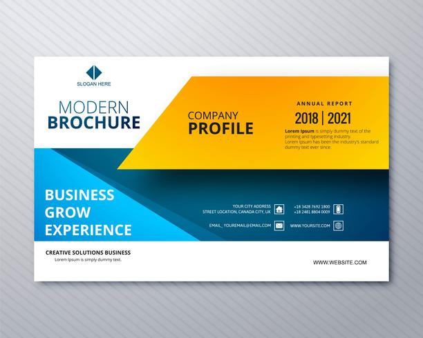 Modern business brochure template professional design illustrati vector