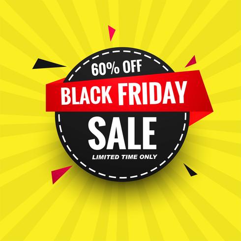 Beautiful black friday sale poster banner design vector